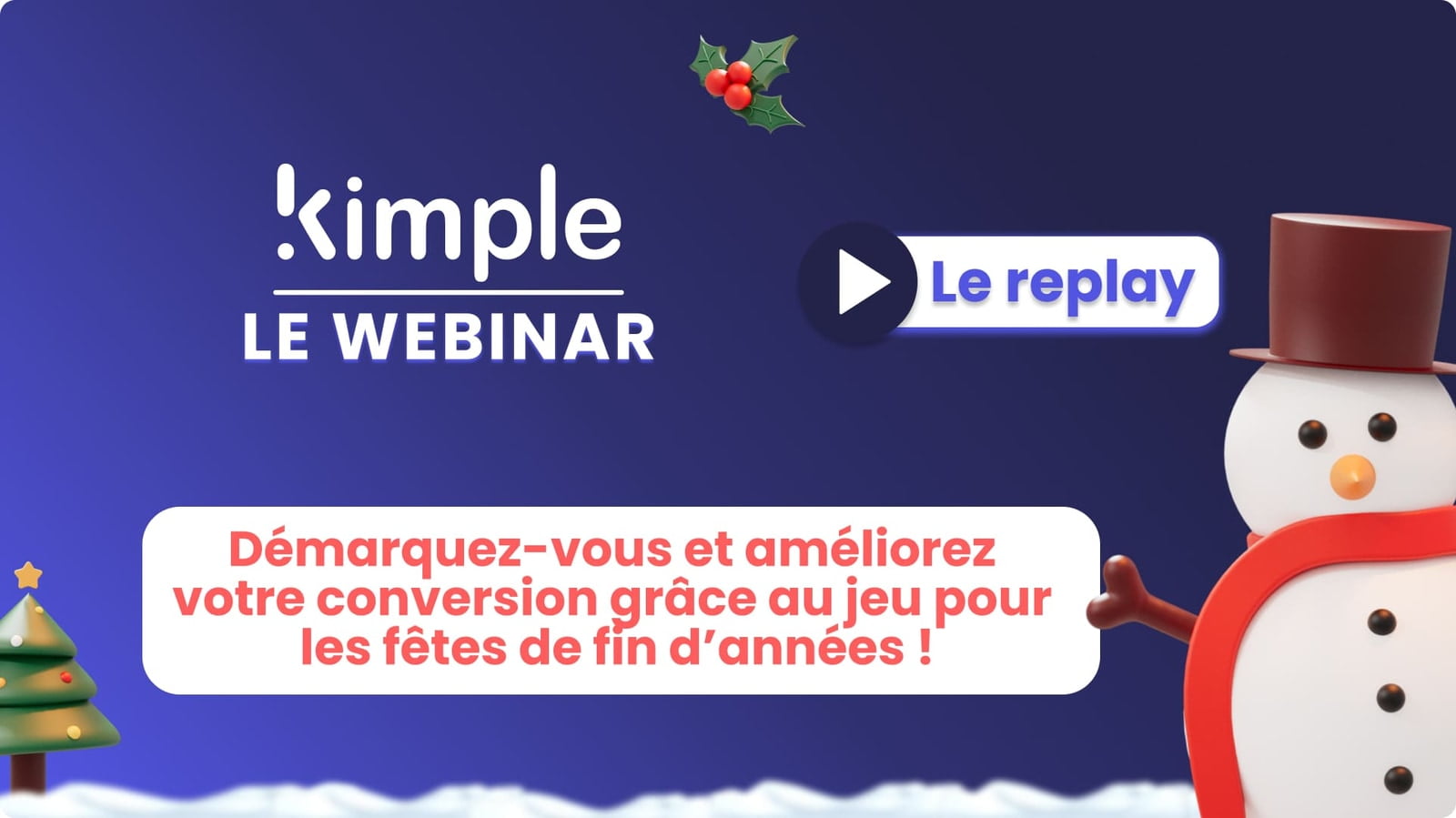 Webinar jeu fête de fin d'années